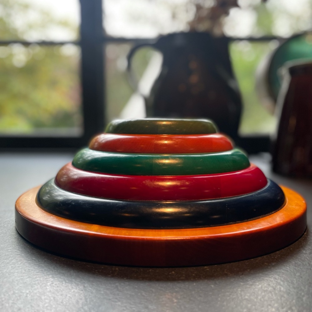 Postmodern Italian Wooden Bowl by Pietro Manzoni